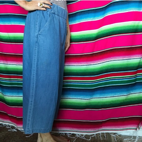 Kate Spade Saturday wide leg pull on crop jean - Picture 3 of 8